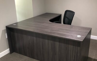 L-Desk in Coastal Grey